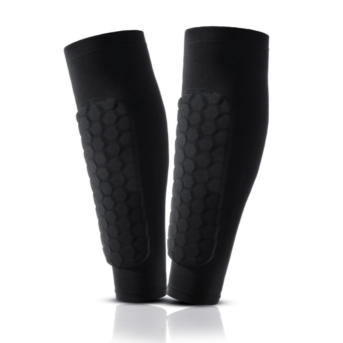 Custom Football Leg Strap Guard Brace Support Pads Calf Compression Sleeve Soccer Shin Guard S
