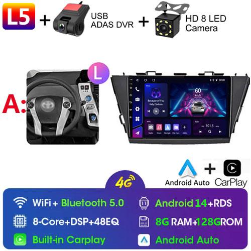 Car Radio Android For TOYOTA PRIUS V PLUS ALPHA 2012-2017 LHD/RHD Multimedia Video Player Bluetooth 5G DVD Wifi USB GPS Display