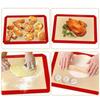 2Pcs Tapis de Cuisson en Silicone 40x30cm, Toile de Cuisson Silicone Saine pour Four en Silicone Anti-Adhérent et Réutilisable, sans