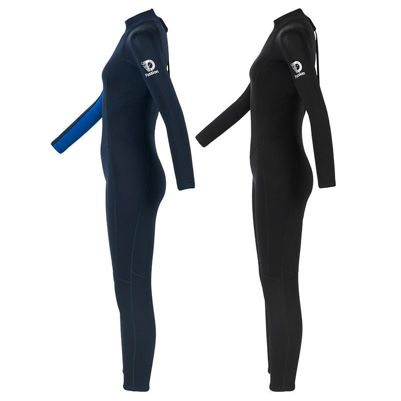 Women's 3MM Wetsuit Full Body Long Sleeve Anti-cold Anti-wear for Winter Swimming Snorkeling Surfing