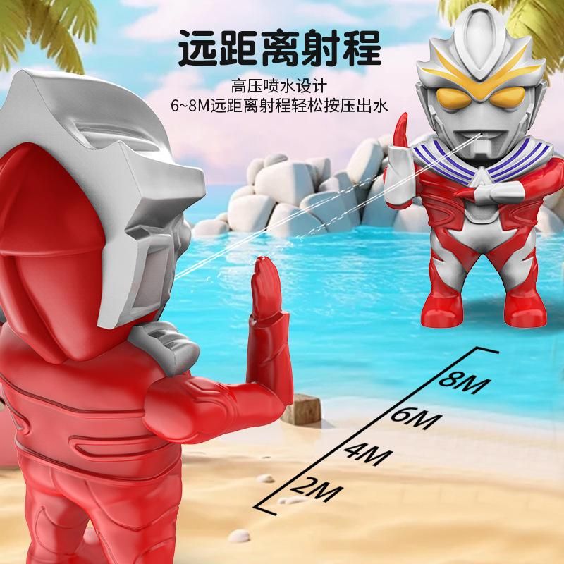 Children'S Aote Superman Water Doll Water Gun Water Toy Model Ornament < Unk > Press Type Water Spray Gift