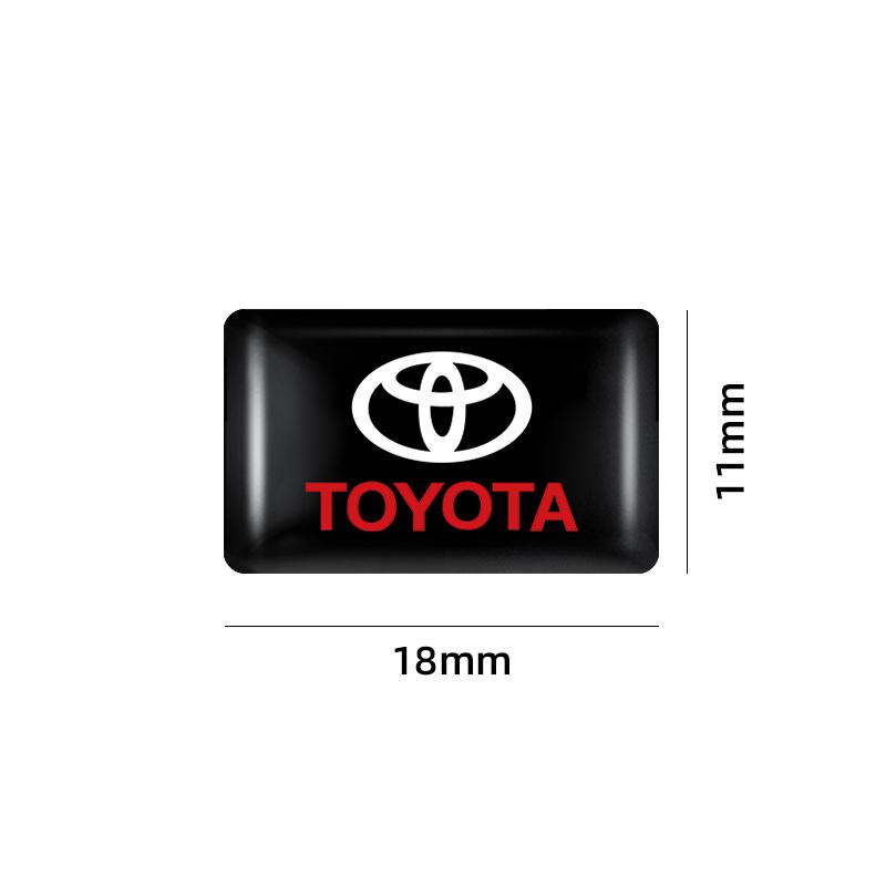 2026 Nytt För Toyota 4/10st Bilinteriördekaler Emblem Auto Styling Dekorationstillbehör För Toyota Rav4 Yaris hilux prius a