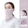 Ice Silk Full Face Women Sun Mask Scarf Bandana