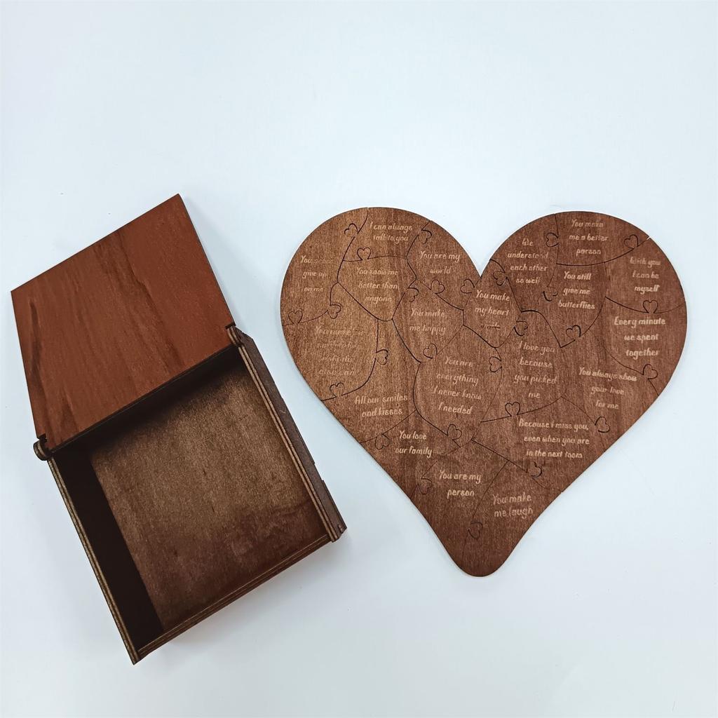 Valentine's Day Gift Commemorative Gift Wooden Love Puzzle