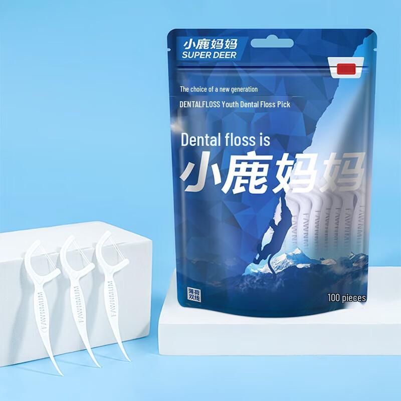 

Double Line Mint Dental Floss Picks (100 Count)