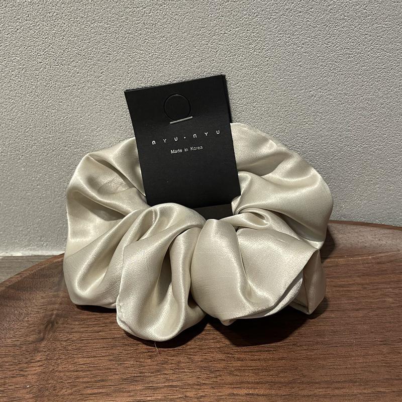 

Korean Dongdaemun Satin Elegant Bun Hair Tie - Versatile & Stylish Accessory срібло сірий колір