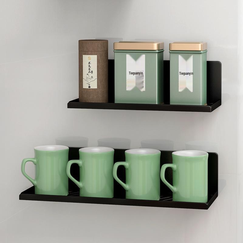 Magnetic Kitchen Refrigerator Storage Rack - Wall-Mounted Water Cup Holder & Drainer for Glass Cups