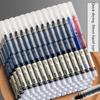 10PCS Direct Liquid Ball Pen, Neutral Pen, Black Stationery, Student Transparent Supplies, Office Business, Cute and Simple