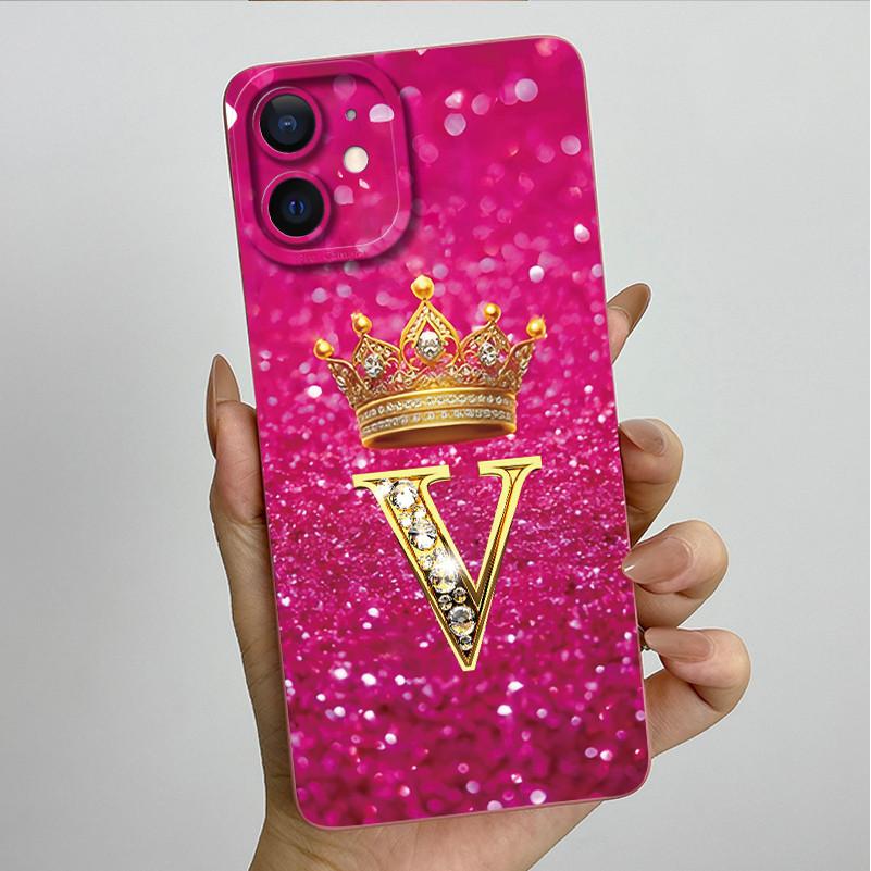 For Apple iPhone 11 Case iPhone11 Pro Luxury Crown Letter Couple Cover Soft Liquid Phone Case For iPhone 11 Pro Max Fundas Coque