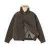 Unisex Winter Leather Jacket with Removable Shearling Collar - Casual American Lazy Style
