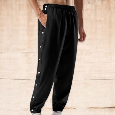 Pantaloni sport, eleganti, cu talie medie, pantaloni sport ușori, antrenament de baschet, pantaloni de sport cu nasturi laterali, pantaloni de jogging, îmbrăcăminte de stradă