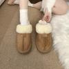 2025 new Qian Songyi with the same fur integrated slippers women's outer wear bag head hair mop warm home fluff mop