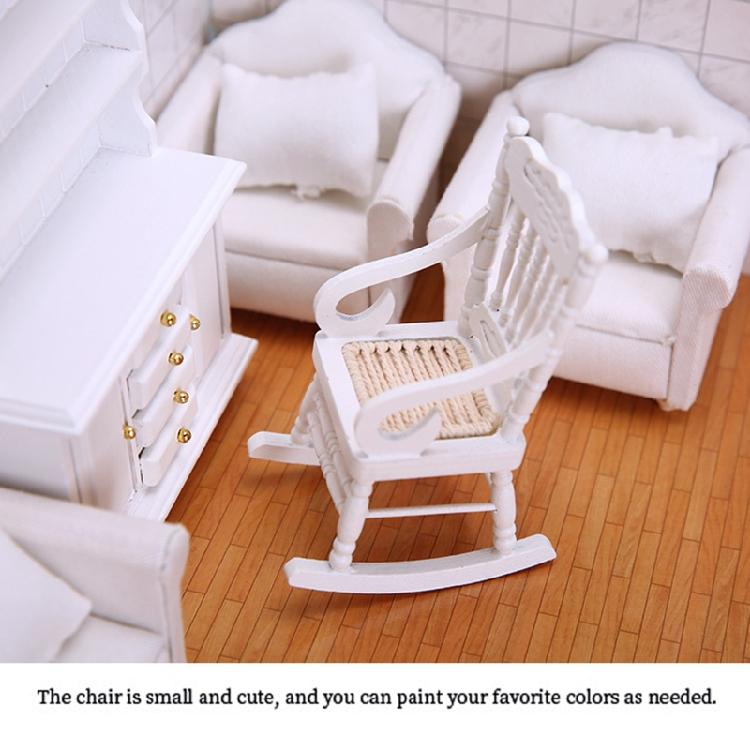 Decorative Rocking Chair Model Simulation Furniture Children’s Hobby Collection