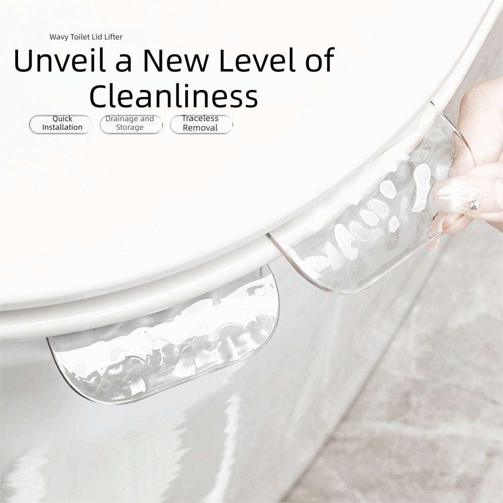 Water Ripple Design Hands-Free Toilet Lifter Toilet Cover Lifter Tool  Home Bathroom Use