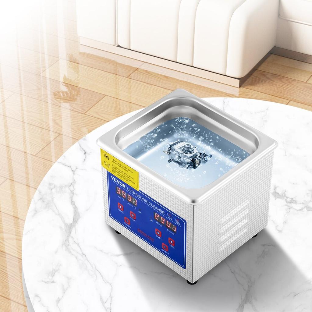 15L Ultrasonic Cleaner Machine Stainless Steel Ultrasonic Cleaning Machine Digital Heater Timer Jewelry Cleaning for Commercial Personal Home Use(15L)