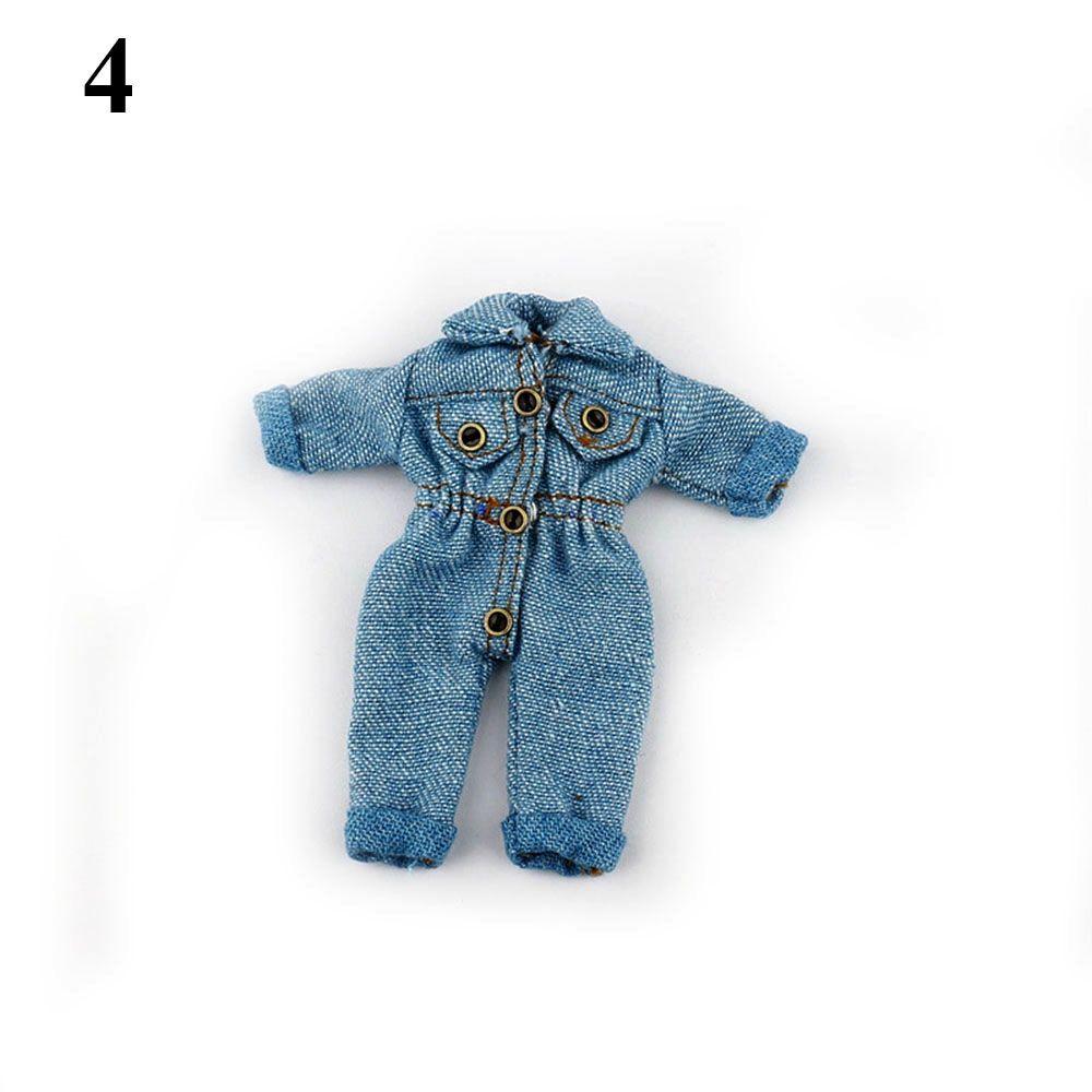 1/11 OB11Dolls For 1/12Bjd Doll Obitsu11 Doll Accessories Doll Overalls Doll Clothes Denim Pants