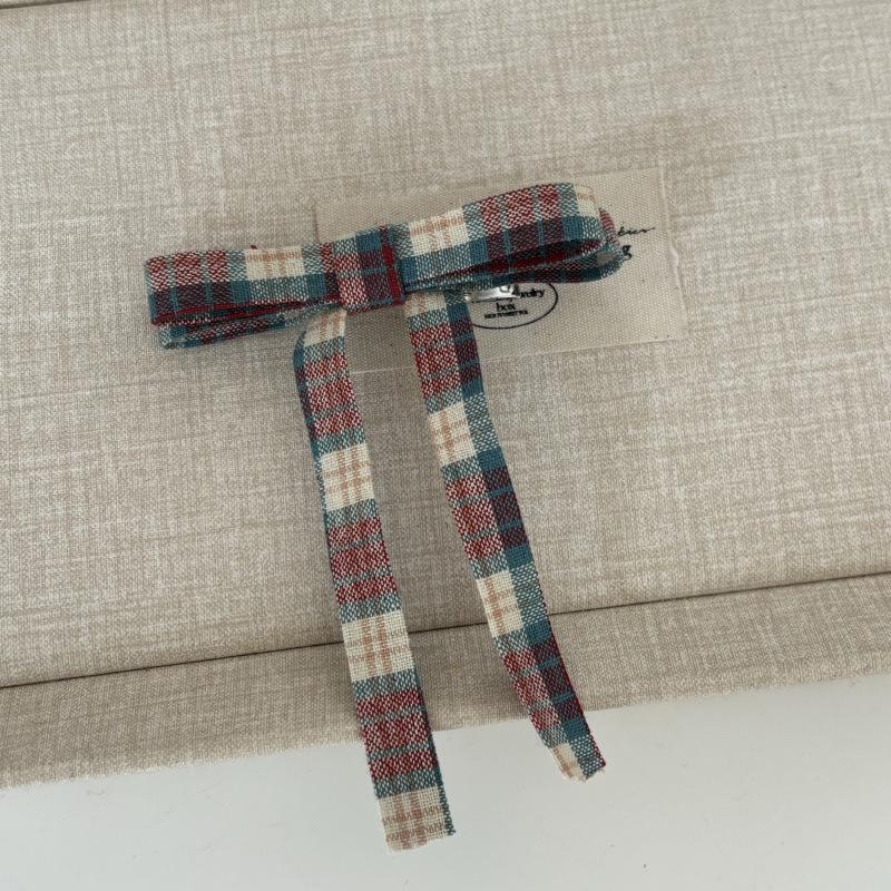 

Red and Blue Plaid Hair Clip - Stylish BB Clip for Bangs, Trendy Hair Accessory for Girls