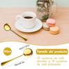 Goldene Kaffeelöffel, 18/8 Edelstahl Goldene Espresso-Löffel, 5,2 Zoll Vogue Mini-Teelöffel, Cappuccino-Rührlöffel, Sma