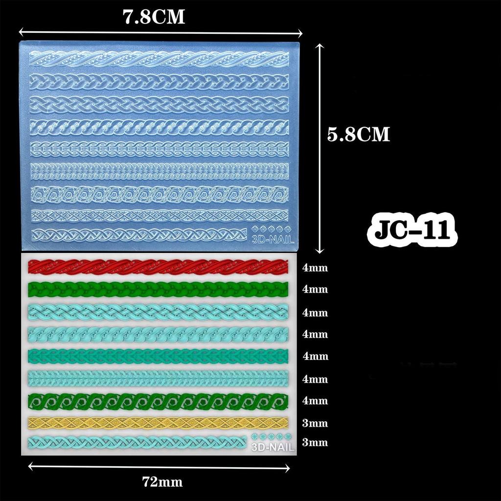 Silicone Carved Molds DIY Nail Art Tools Handmade Craft Supplies for 3D Nail Art Creation and Versatile Decoration Use