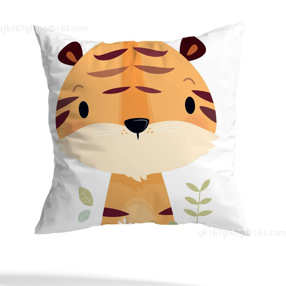 Cute Cartoon Animal pillow cover living room sofa cushion cover bedroom room bed pillow cover home decoration