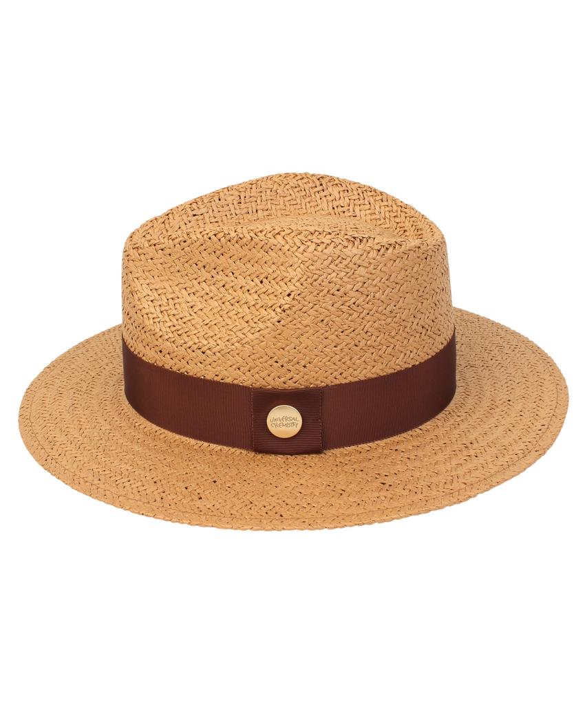 Yunibeosyeolkemiseuteuli Br Line Summer Brown Fedora - Big Size Summer Fedora