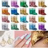 Gold Foil Paper For Silicone Mold Gold Leaf Flakes Sequins Glitters Epoxy Resin Filling Nail Art Jewelry Making Decoration