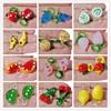 10pcs/Lot Colorful Fruit Pendant/Charm For Jewelry Making Bracelets Earrings Anklets Diy Charms Grapefruit Peach Glass Materials
