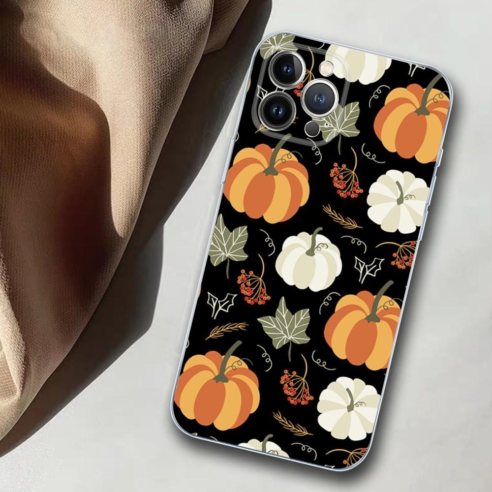 Pumpkin Phone Case For iPhone 14 11 12 13 Mini Pro XS Max Cover 6 7 8 Plus X XR SE 2020 Funda Shell