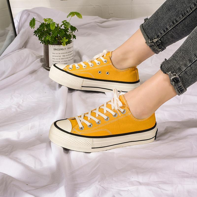 Platform canvas shoes female student Harajuku versatile board shoes 5615