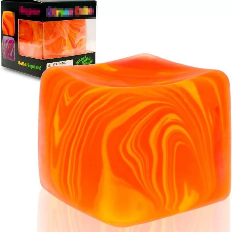 Swirled Ice Cube Maltose Squeeze Toy – Slow-Rising Stress Reliever