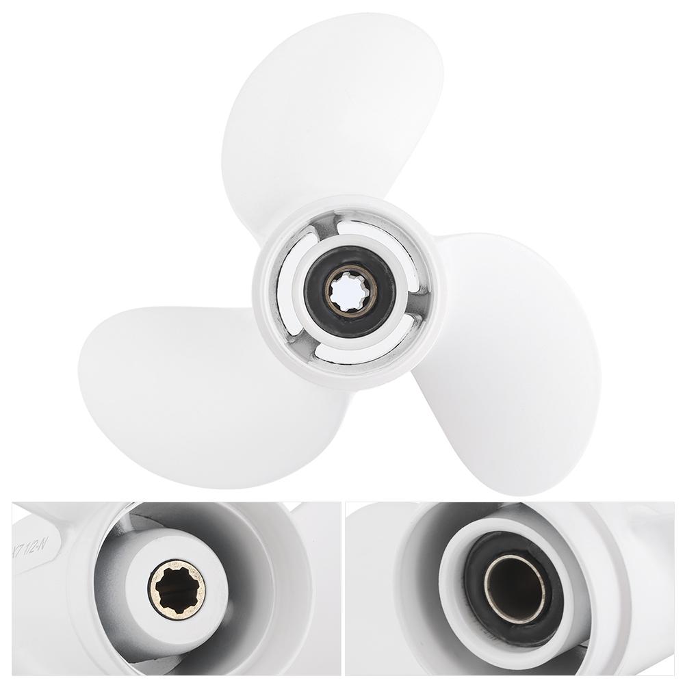 Propeller 7 Spline Tooth 3 Blades 6G14594300El 8 12 X 7 12 Fit for Yamaha Outboard Engine 68Hp