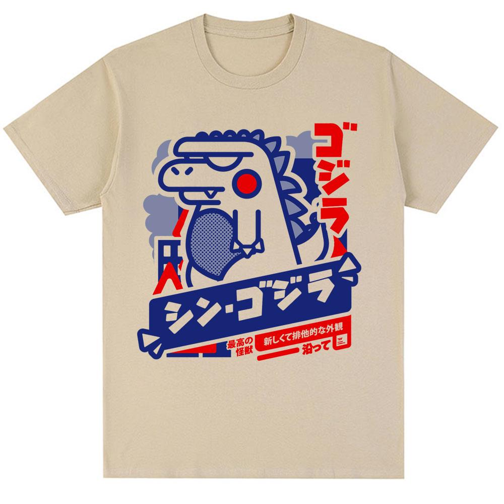 Japanese Style Cute Funny Monster T-Shirt Trendy Men Women Novelty T Shirt Oversized Soft Cotton Casual Harajuku T Shirts Gifts