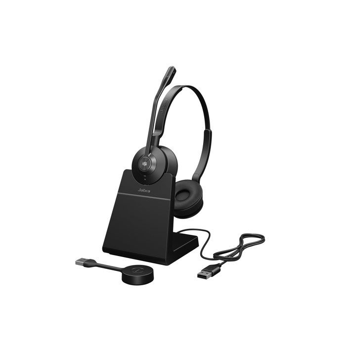 Casque stéréo - JABRA - Engage 55 MS - Sans fil DECT - Microphone large bande - Confort léger