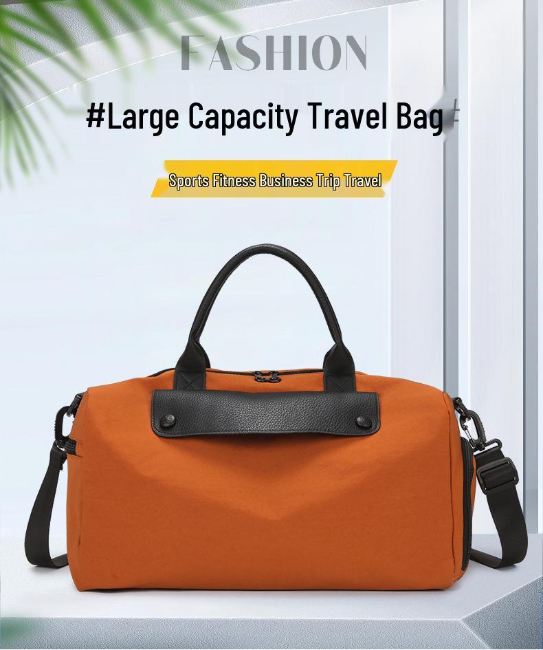 Women's Large Capacity Short Trip Handbag: Dry/Wet Separation, Lightweight for Gym/Business, Single Shoulder Luggage Bag