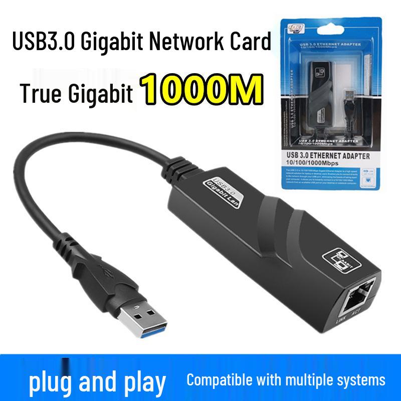 USB 3.0 to RJ45 Ethernet Adapter - Gigabit Network Card, Driver-Free
