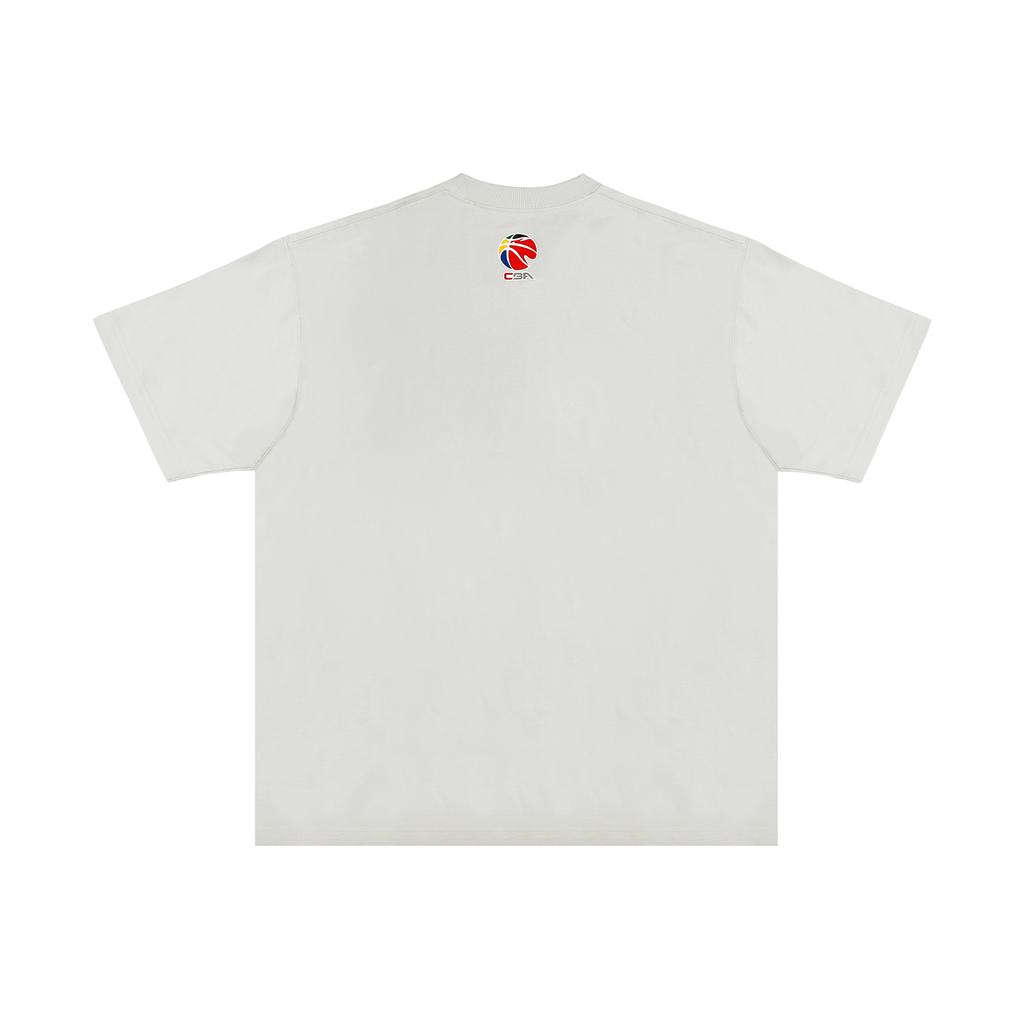 Li Ning Cba 25-26 Season Player Training Short Sleeve Outdoor Breathable Sweat Absorbing Professional Basketball Practice Top Unisex Tops AHSW467-1