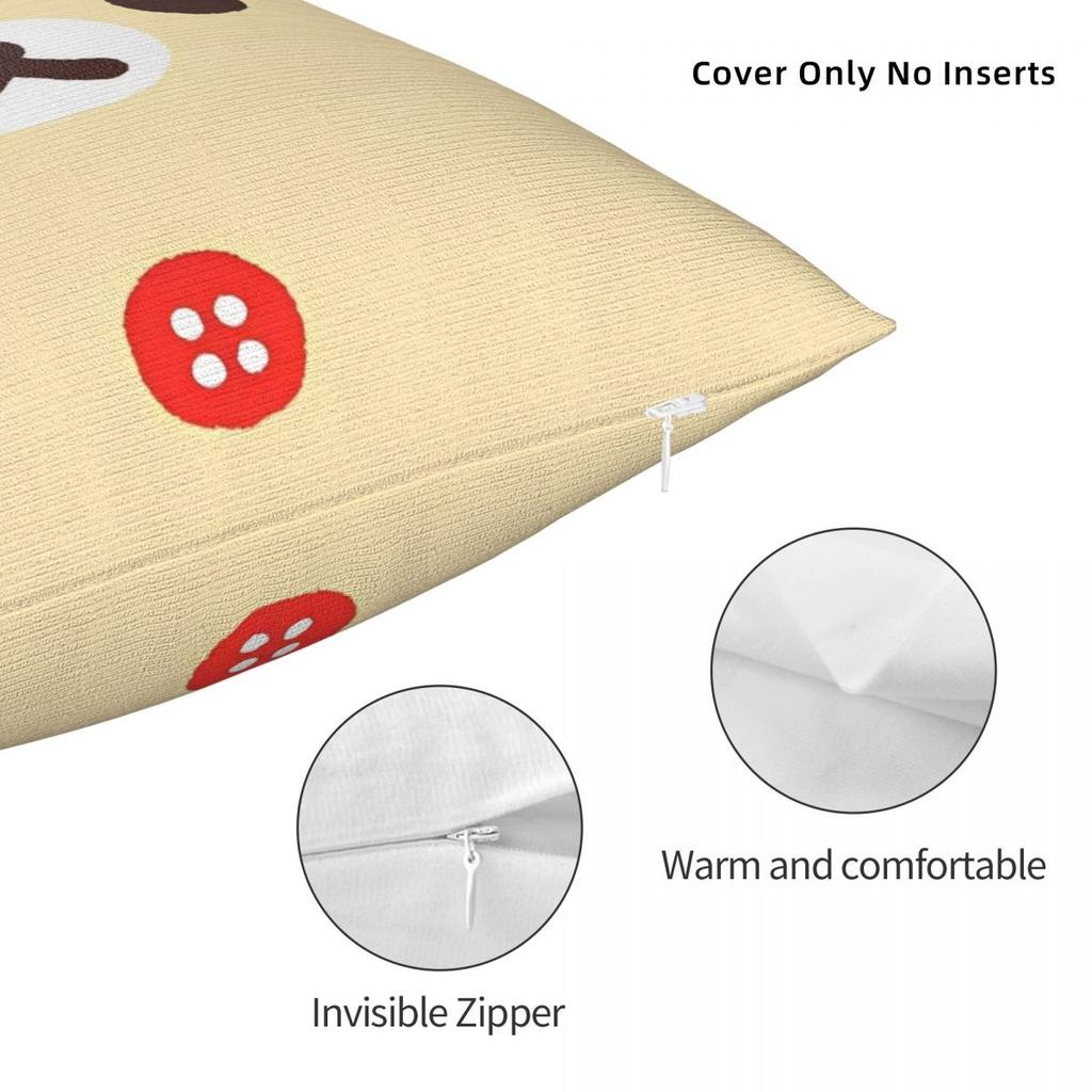 Cartoon Rilakkuma Pillowcases Merch Soft Cushion Cover Decor Pillow Case Cover Home Multi Size