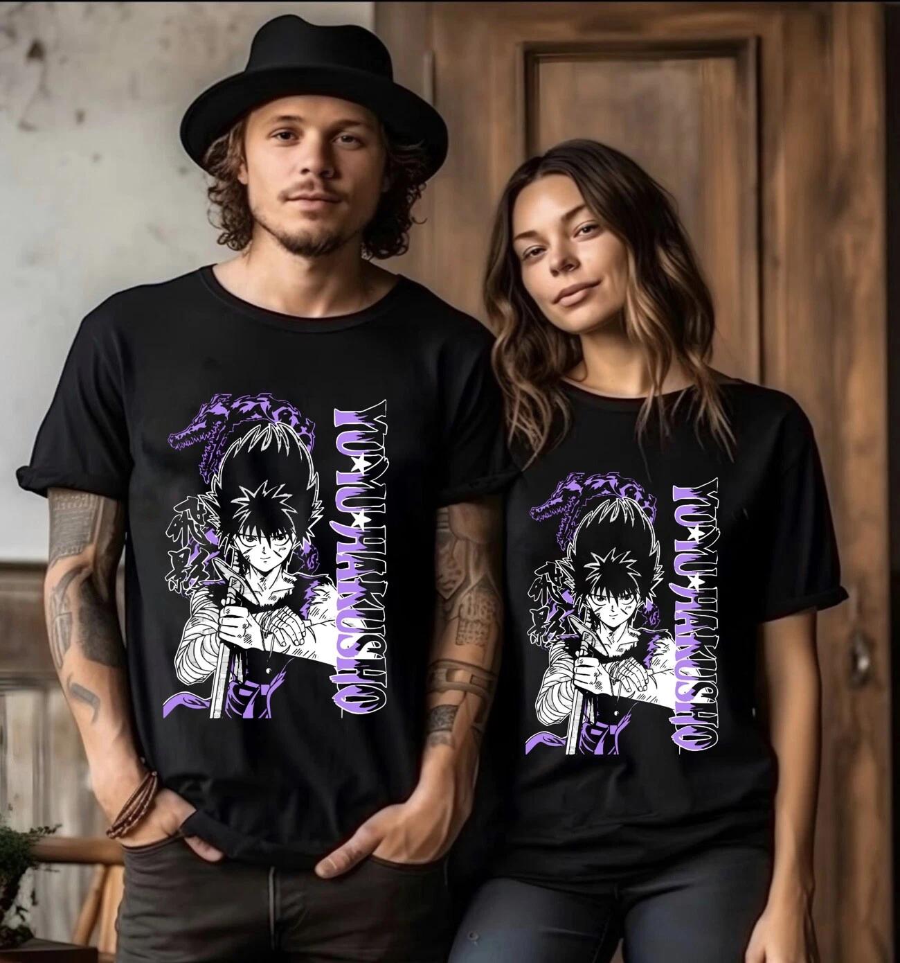 

Футболка Yu Yu Hakusho, Юсуке, Кувабара, Курама, Хиэй, Коэнма, аниме-футболка для девушек 2XL