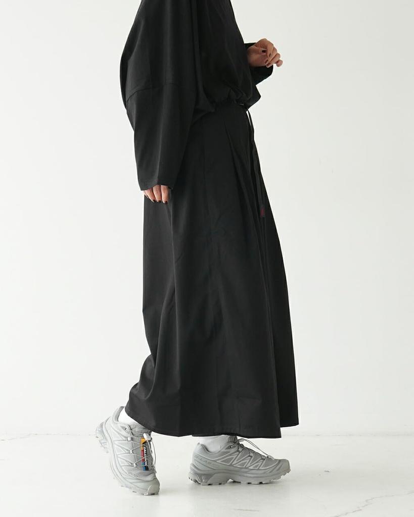 Gramicci Stretch Gabardine Flare Pants, Casual Pants, Gray, Size M, GLP4-FJP08