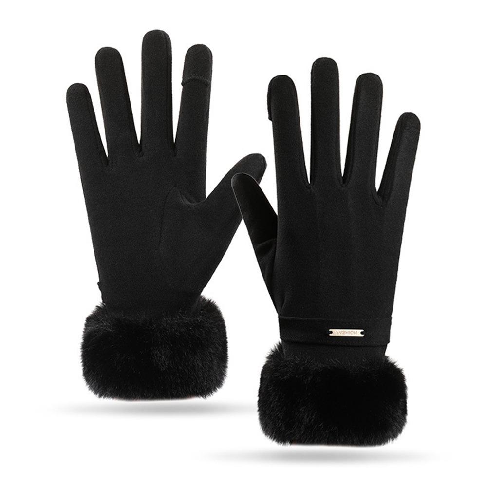 Waterproof Cold-proof Gloves Windproof Touch Screen Gloves Cute Winter Warm Gloves Cold Weather