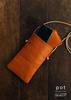 [Belt Specialty Store Belt Lab] Pot Smartphone Shoulder Bag, Tochigi Leather, Handmade In Japan, Genuine Leather Smartphone PouchSacoche, BLPT0088
