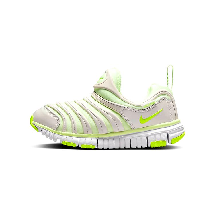 New Nike Dynamo Free Low Top Sports Casual Shoes Gray Green Children Aged 3 7 Years Old 343738-704