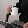OLOEY Walnut Handle Ceramic Tea Mug