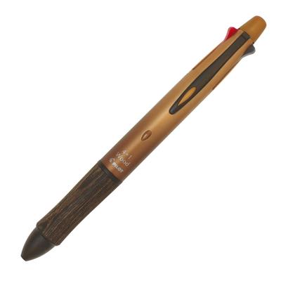Pilot Limited Edition Wood Gradient Brown Pen with Acro PBKHFW2 4+1 Multi-Function Ink,