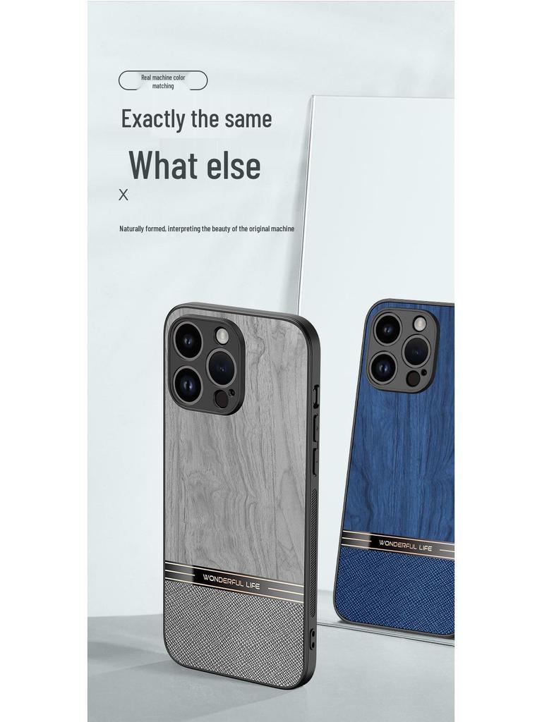iPhone 17 Pro Max Case, Wood Grain, Full Coverage, Skin-Friendly, Simple, Durable