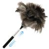 Extendable Ostrich Feather Duster With Stainless Steel Long Handle Brush Household Furniturer Dust Cleaning Tools