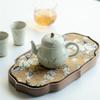 Chinese Handmade Bamboo Leaf Teapot Retro Ceramic Beauty Tea Pot Ball Hole Filter Porcelain Kettle Household Tea Set 160ml