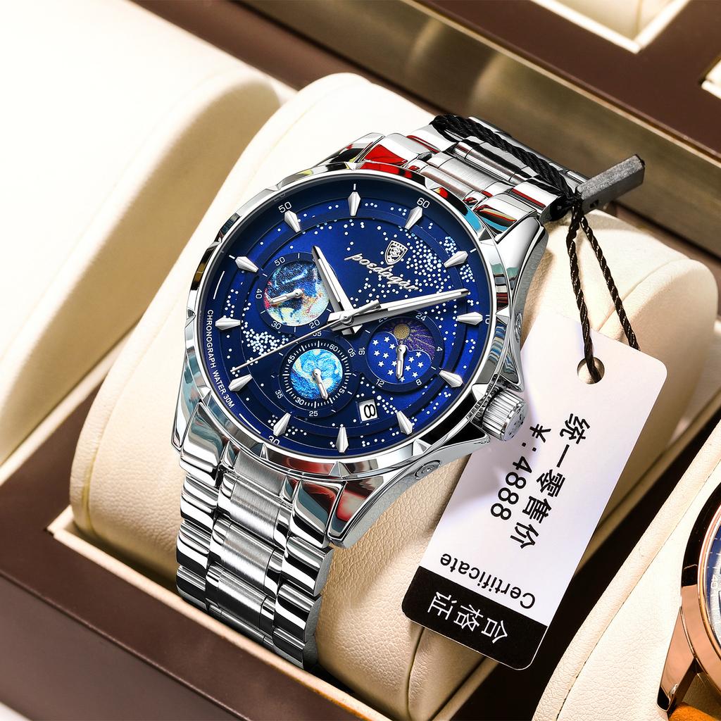 Super Luminous Men'S Watch Multifunctional Quartz Watch