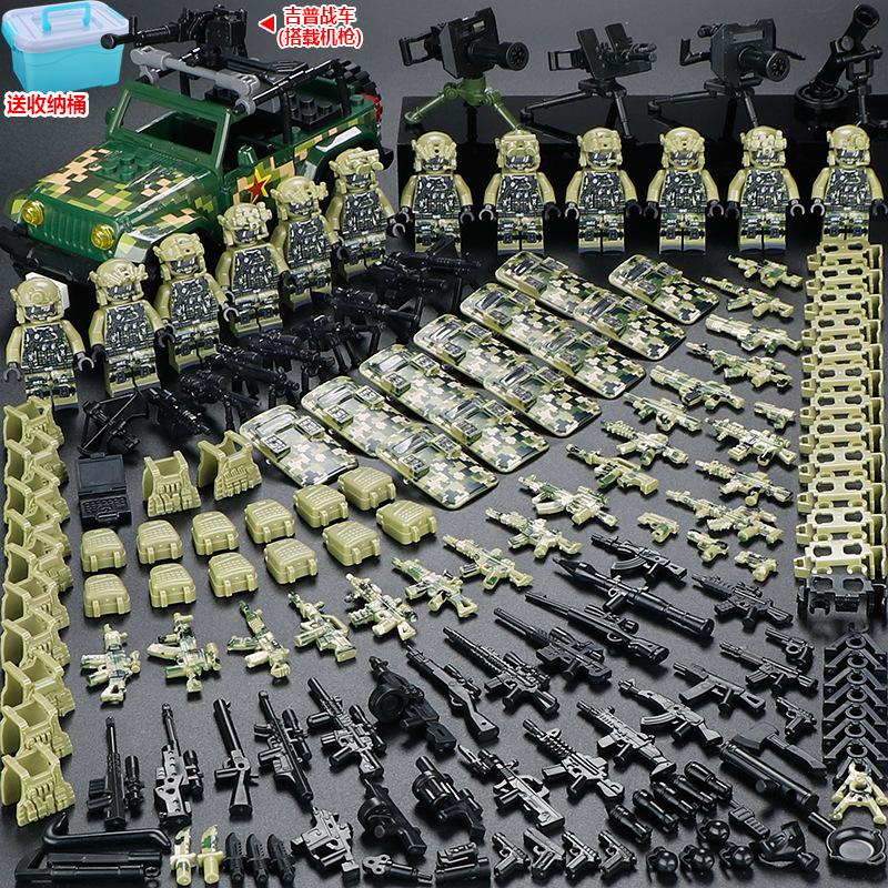Compatible Minifigures Military Special Forces Police Boys Assemble Minifigures Soldiers Children s Educational Toys Puzzles standard