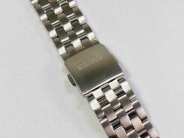 M0NB111J0 SEIKO Premier 20mm Genuine Stainless Steel Bracelet for and Other Via SNP051JC/SNP041JC/7D48-0AG0 Models. (Ships Nekoposu)